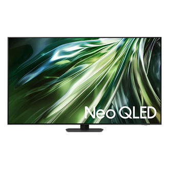 Telewizor 98” Neo QLED 4K QN90D stojący na podstawie, widok na wprost