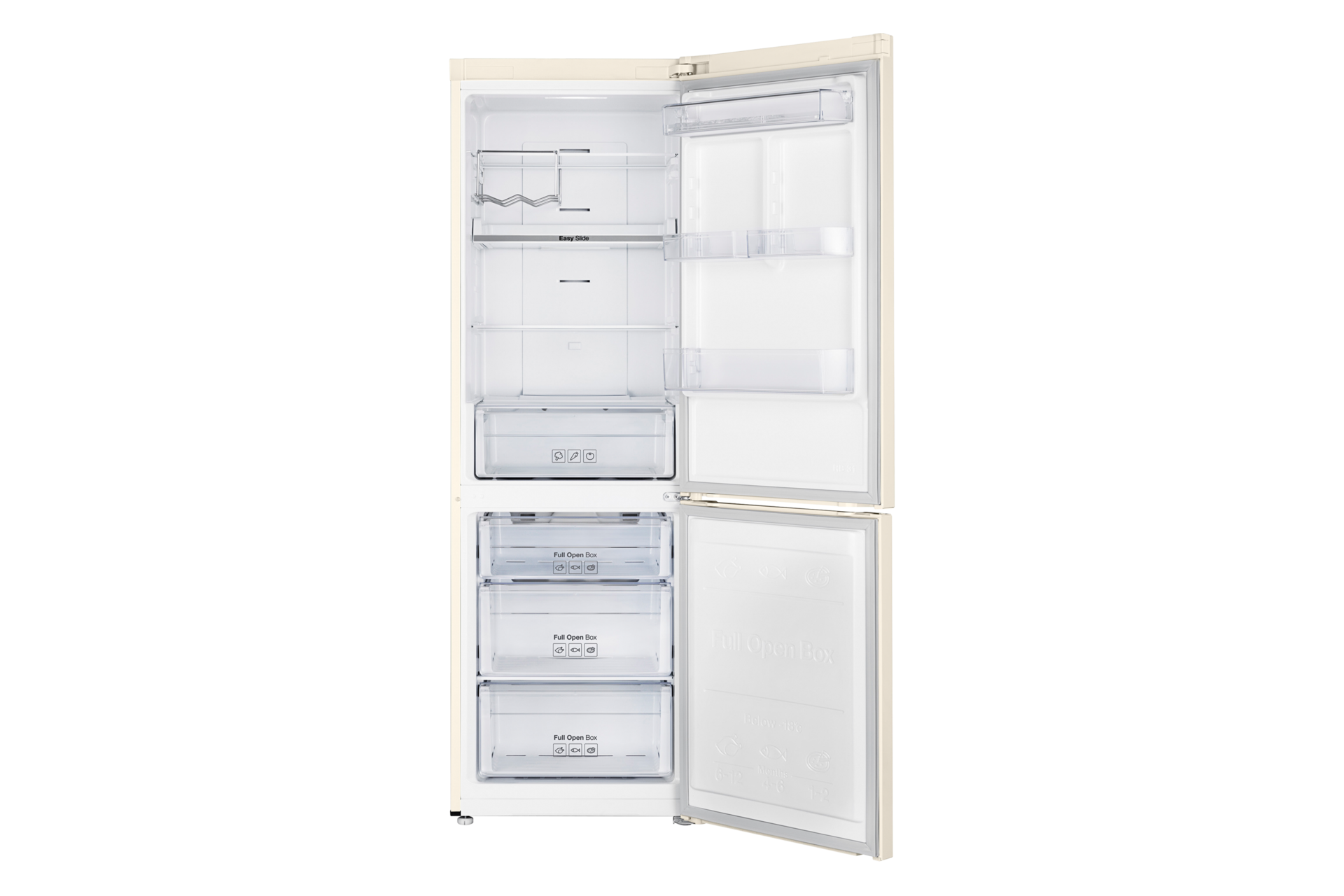 We wnętrzu lodówki Samsung RB31FERNDEL/EO zmieści się naprawdę dużo: wszystkie produkty Twojej rodziny, a nawet jeszcze więcej.