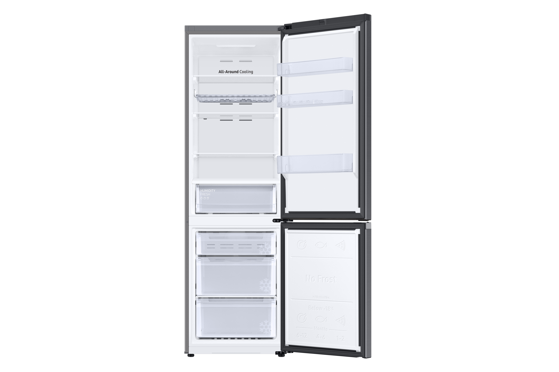 Lodówka RB36T602EB1/EF Samsung - niezwykle pojemna w środku