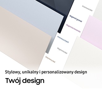Lodówka Bespoke RB38A6B2EB1 z panelami w kolorze grafitowej stali - ujęcie z ukosu, lewa strona