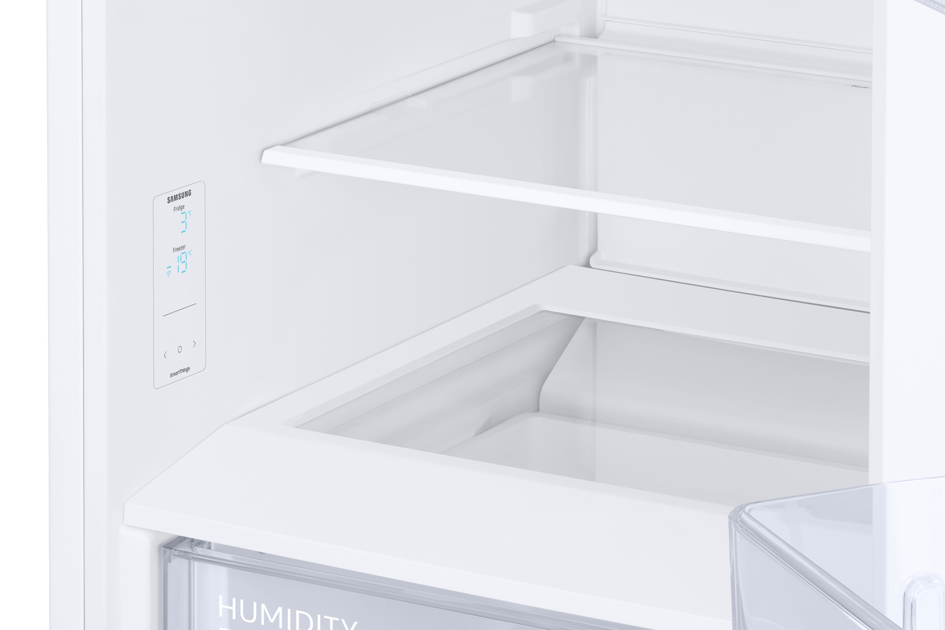 RB38C600EWWEF Lodówka AI z dolnym zamrażalnikiem Wi-Fi 2.03 m 390 l Detail-Display White 