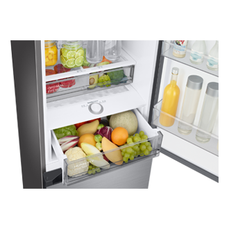 Bespoke Bottom Mount Freezer with SmartThings AI energy mode and Twin Cooling Detail-2Temp-Zone3 Silver 