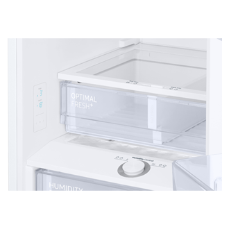 Lodówka Samsung Grand+ RB38T605DWW/EF z dolnym zamrażalnikiem - widok na pustą szufladę Optimal Fresh+