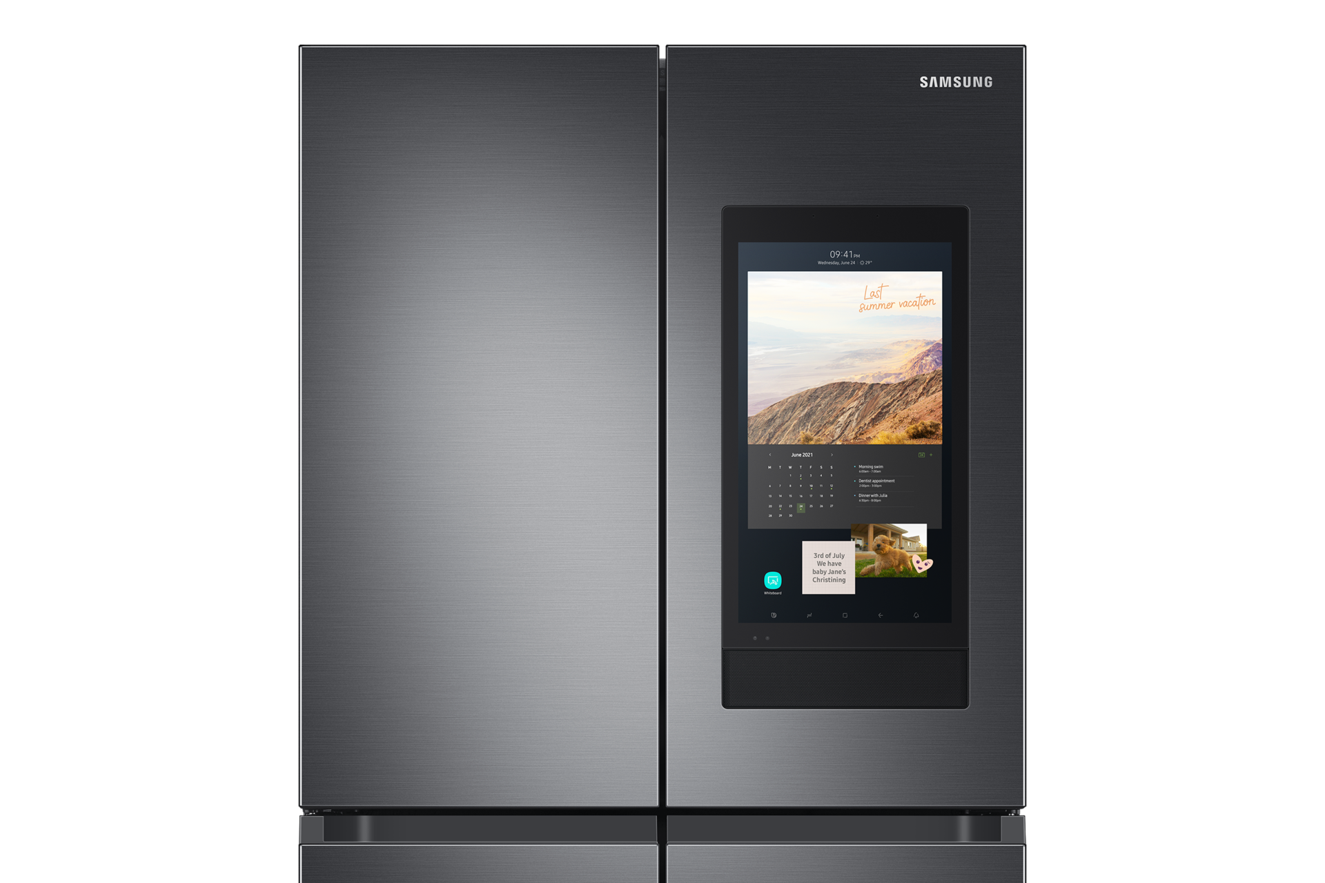 Zobacz, jak dobrze działają stylowe lodówki Samsung Family Hub RF65A977FSG/EF.