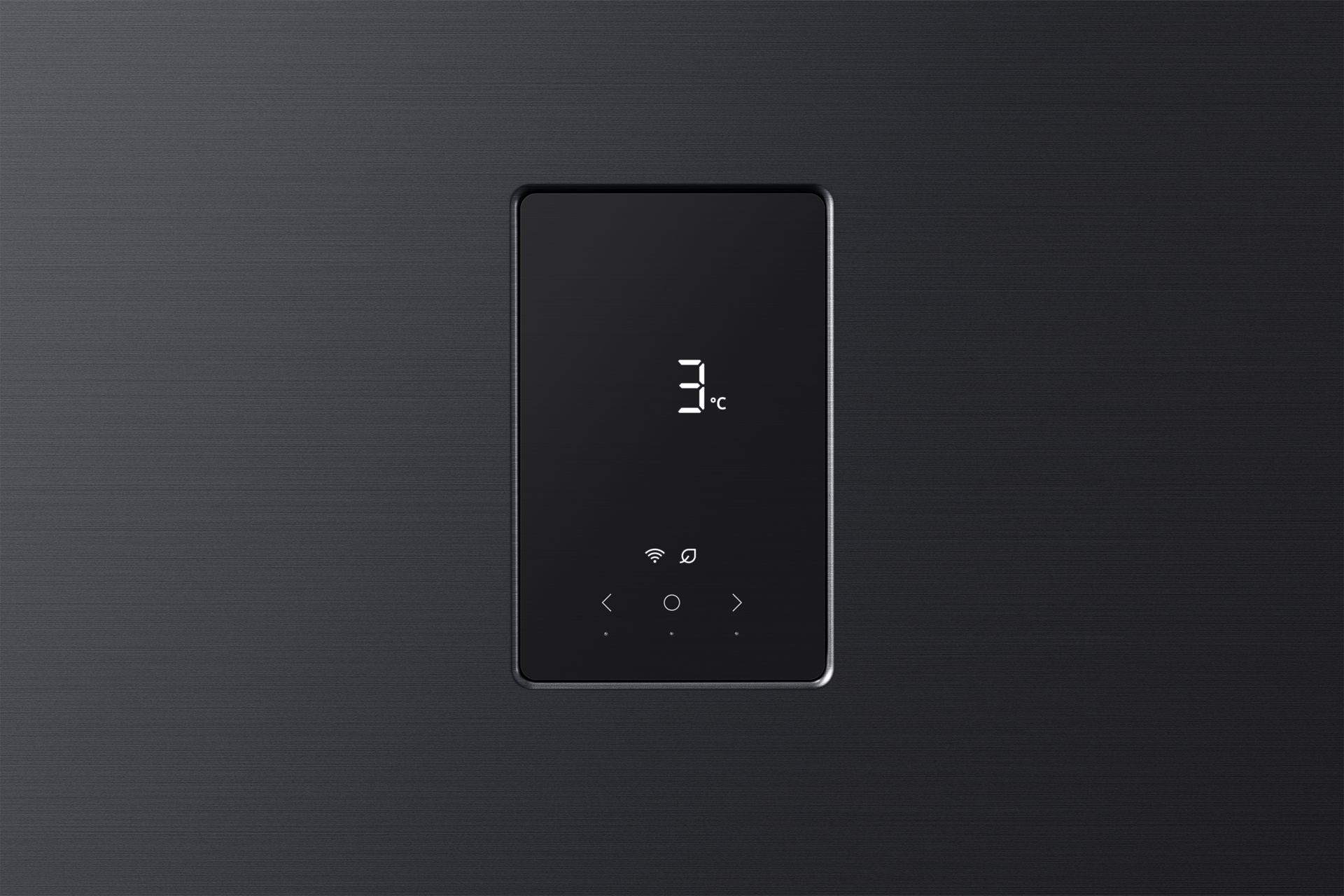 Chłodziarka Samsung AI 387 l – panel sterowania z wyświetlaczem temperatury 3°C