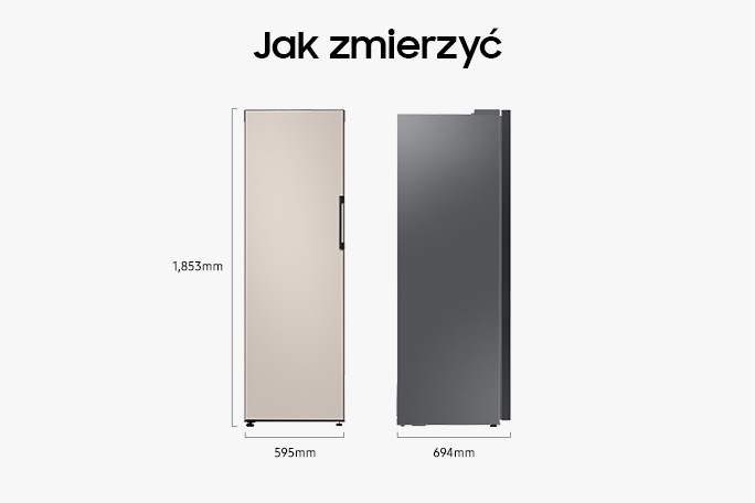 Zamrażarka Twin Bespoke RZ32A748522/EF - jak mierzyć