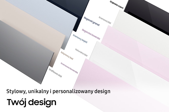 Zamrażarka Twin Bespoke RZ32A748522/EF z możliwością dobrania koloru i stylu przednich paneli