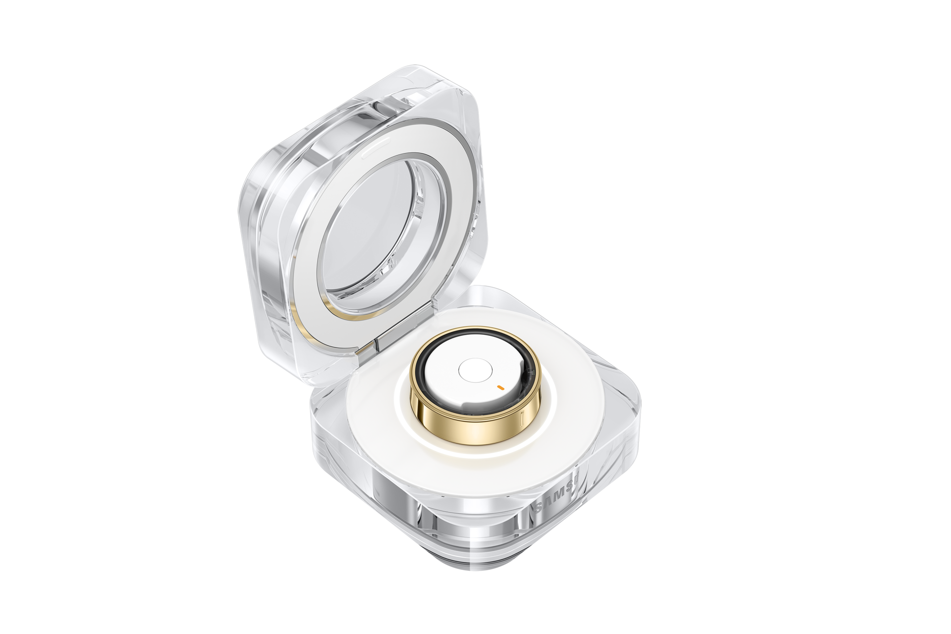 opened-w--ring Titanium Gold