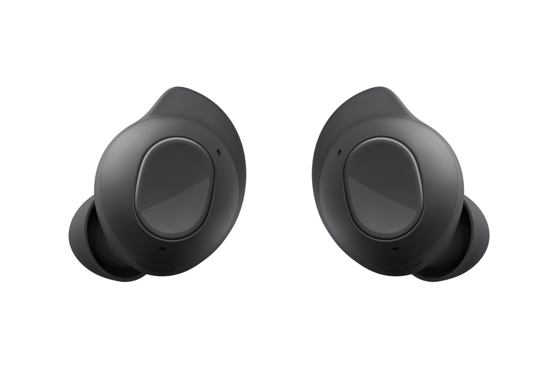 Czarne słuchawki bezprzewodowe dokanałowe Galaxy Buds FE przodem