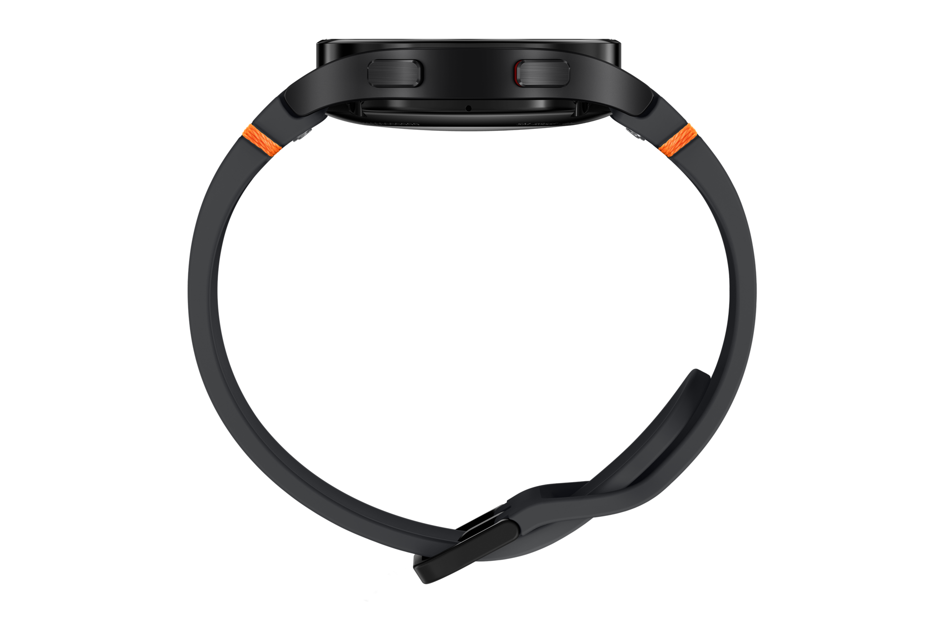 Czarny smartwatch Galaxy FE widziany od boku 