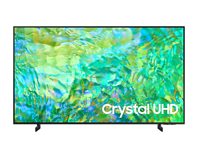 Telewizor Samsung Crystal UHD 4K CU8002 43 cale z czarnymi nóżkami