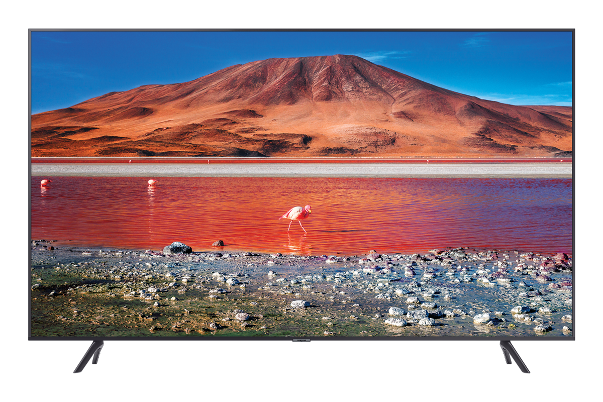 Telewizor Samsung Crystal UHD o przekątnej 50 cali TU7102  UE50TU7102KXXH - ujęcie od przodu