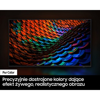 Grafika pokazujaca technologię Pur Color w 55” Crystal UHD DU7192