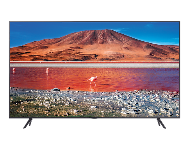 Samsung Crystal UHD o przekątnej 70 cali TU7192 - UE70TU7192UXXH - front telewizora   