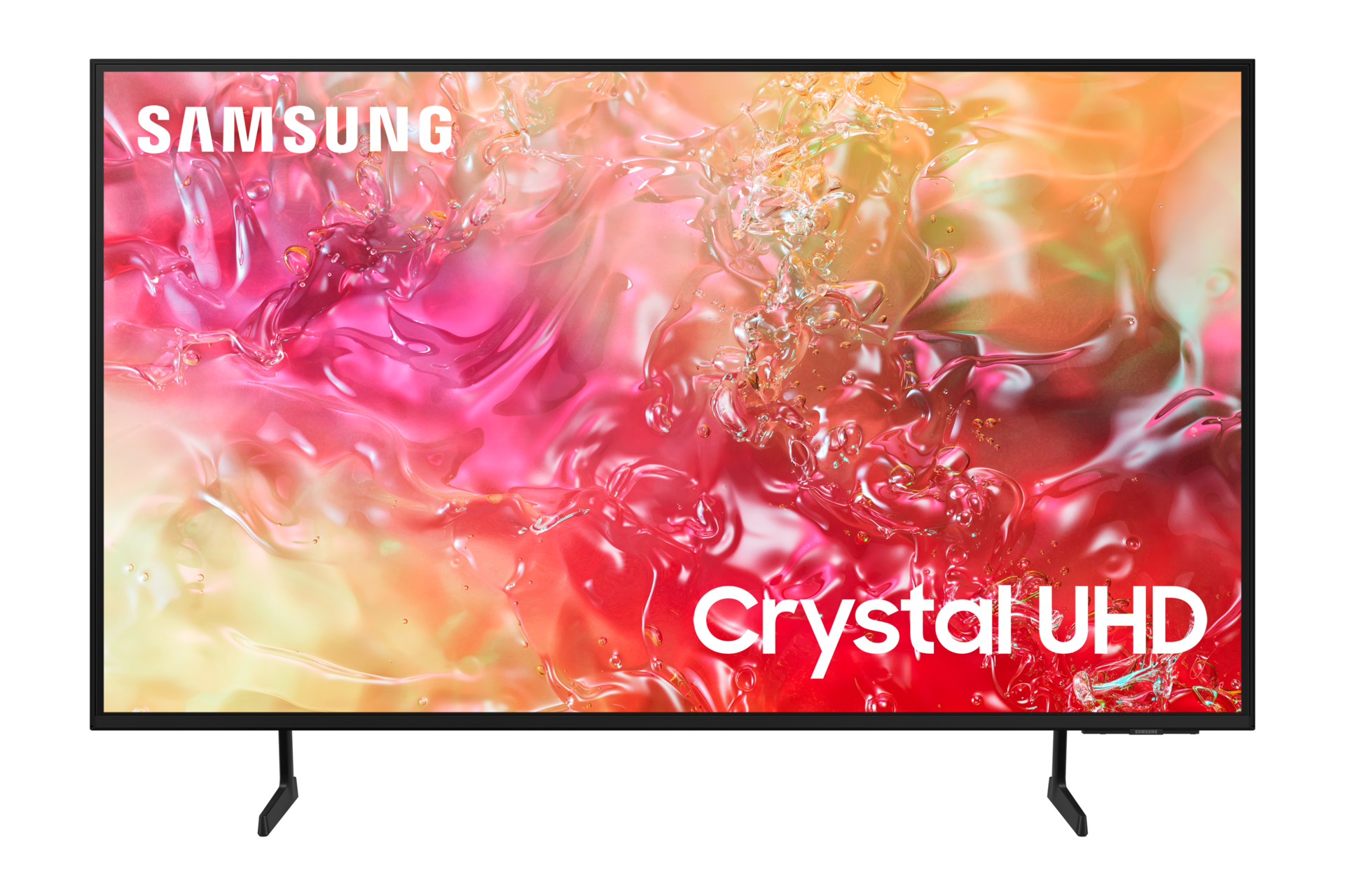 Telewizor 75” Crystal UHD DU7172 4K Smart TV stojący na podstawie, widok na wprost