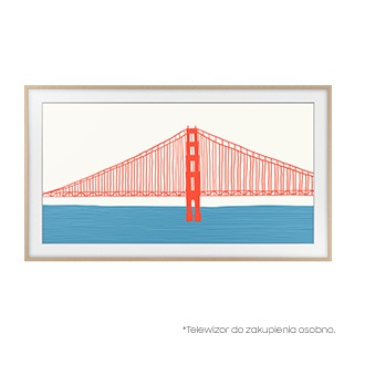 Telewizor Samsung z wymienną ramką The Frame 43" (VG-SCFA43TKBXC) - widok z przodu