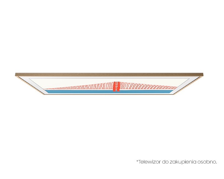 Telewizor w wymiennej ramce The Frame 50" w kolorze Jasne Drewno (VG-SCFA50TKBXC) - widok z góry