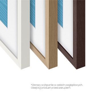 Wymienne ramki The Frame 50 cali do telewizora Samsung (VG-SCFA50WTBXC) - widok na dostępne kolory ramek