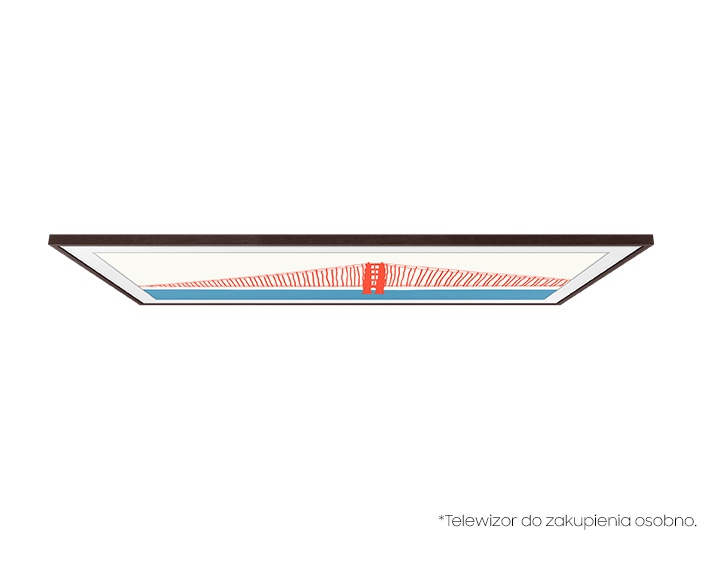 Telewizor w wymiennej ramce The Frame 55" w kolorze Ciemne Drewno (VG-SCFA55BWBXC) - widok z góry