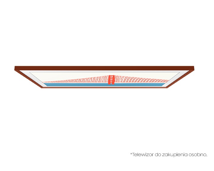 Telewizor w wymiennej ramce The Frame 55" w kolorze Ceglanym (VG-SCFA55TRCXC) - widok z góry