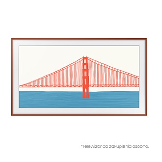 Telewizor Samsung z wymienną ramką The Frame 55" (VG-SCFA55TRCXC) - widok z przodu