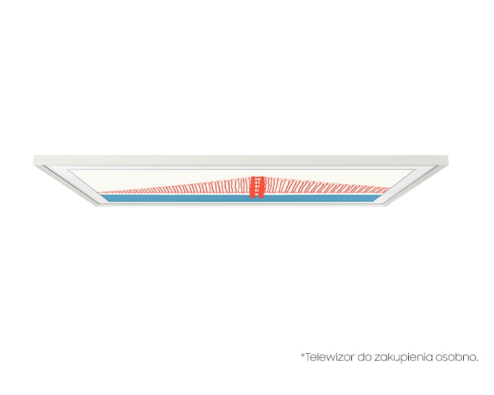 Telewizor w wymiennej ramce The Frame 55" w kolorze Biały Klasyczny (VG-SCFA55WTCXC) - widok z góry