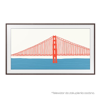 Telewizor Samsung z wymienną ramką The Frame 65" (VG-SCFA65BWBXC) - widok z przodu