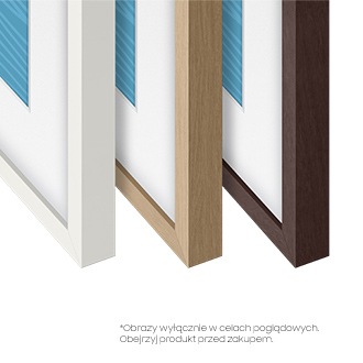 Wymienne ramki The Frame 65 cali do telewizora Samsung (VG-SCFA65TKBXC) - widok na dostępne kolory ramek