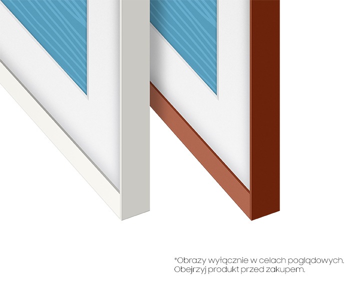 Wymienne ramki The Frame 65 cali do telewizora Samsung (VG-SCFA65TRCXC) - widok na dostępne kolory ramek