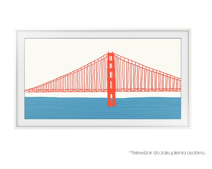 Telewizor Samsung z wymienną ramką The Frame 65" (VG-SCFA65WTBXC) - widok z przodu