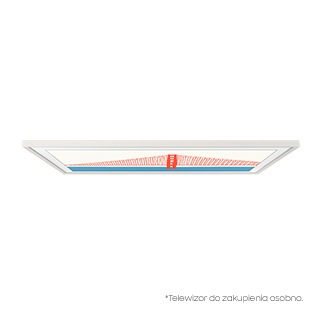 Telewizor w wymiennej ramce The Frame 65" w kolorze Biały Klasyczny (VG-SCFA65WTCXC) - widok z góry