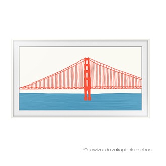 Telewizor Samsung z wymienną ramką The Frame 75" (VG-SCFA75WTCXC) - widok z przodu