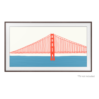 Telewizor Samsung z wymienną ramką The Frame 85" (VG-SCFA85BWBXC) - widok z przodu