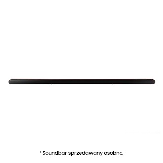 Ramka do soundbara Ultra Slim VG-SCFBS8BW/XC - widok ramki z soundbarem od przodu