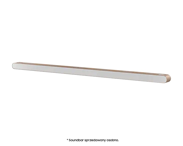 Ramka do soundbara Ultra Slim VG-SCFBS8TK/XC - widok ramki z soundbarem po skosie  w prawo