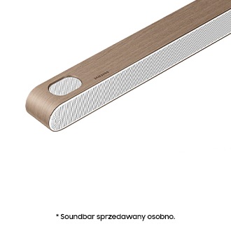 Ramka do soundbara Ultra Slim VG-SCFBS8TK/XC - widok ramki z soundbarem po skosie 