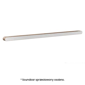Ramka do soundbara Ultra Slim VG-SCFBS8TK/XC - widok ramki z soundbarem po skosie w lewo