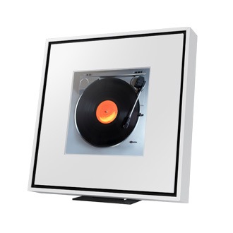 Biała ramka do Głośnika Music Frame (2024) Samsung VG-SCFD60WTBXC rzut z prawej.