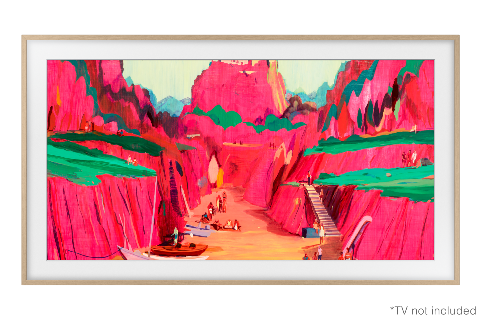 Telewizor Samsung z wymienną ramką The Frame 65” (VG-SCFF65TKBXC) - widok z przodu