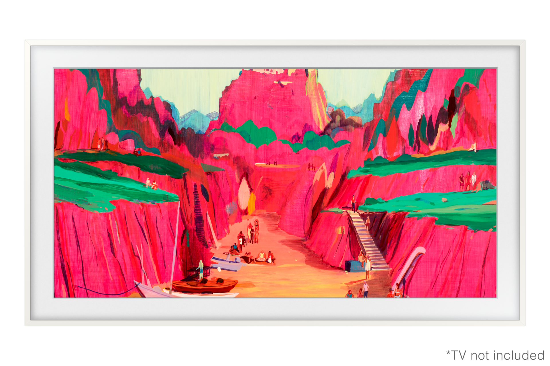 Telewizor Samsung z wymienną ramką The Frame 85” (VG-SCFF85WTBXC) - widok z przodu