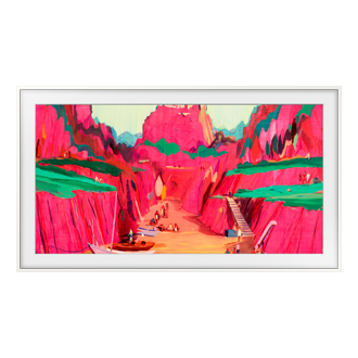 Telewizor Samsung z wymienną ramką The Frame 85” (VG-SCFF85WTBXC) - widok z przodu