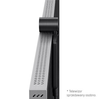 Kamera do telewizora Slim Fit Samsung VG-STCBU2K/XC widok z góry na telewizorze