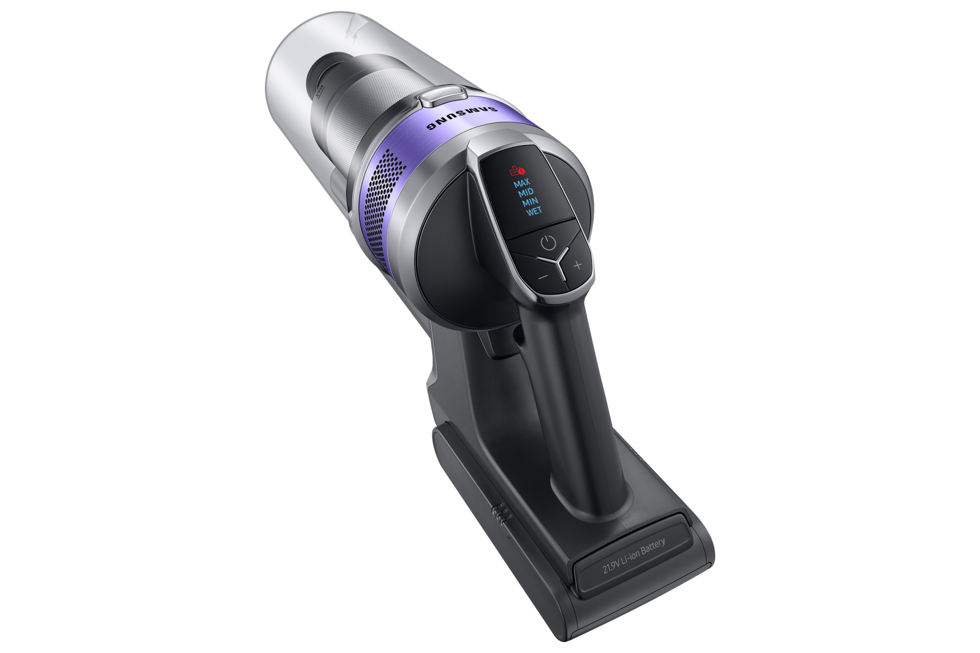 Łatwe sterowanie dzięki kilku najważniejszym przyciskom w rączce.