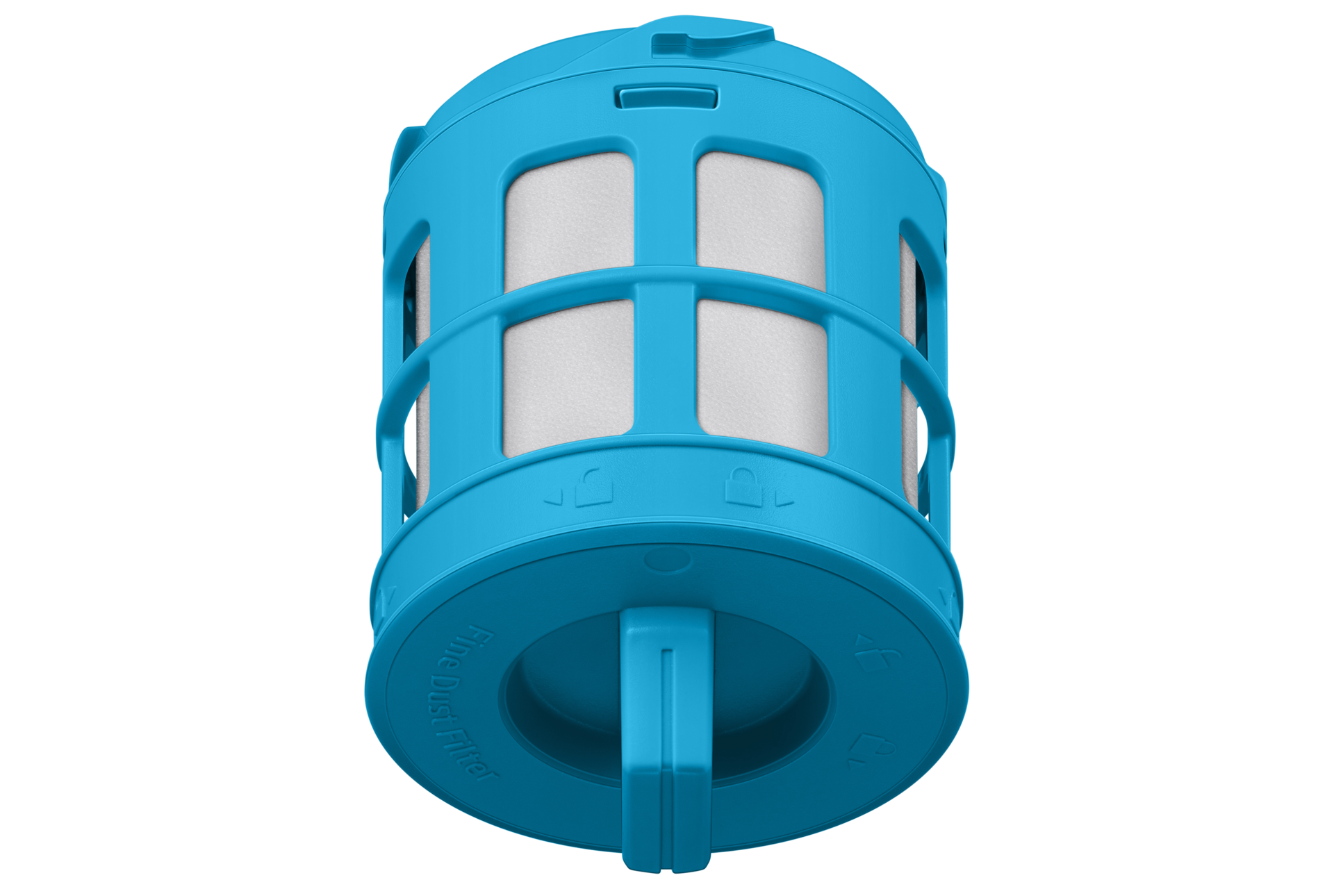 Niebieski filtr ustawiony pionowo do odkurzacza bezprzewodowego Bespoke Jet AI VS28C9784QK/GE