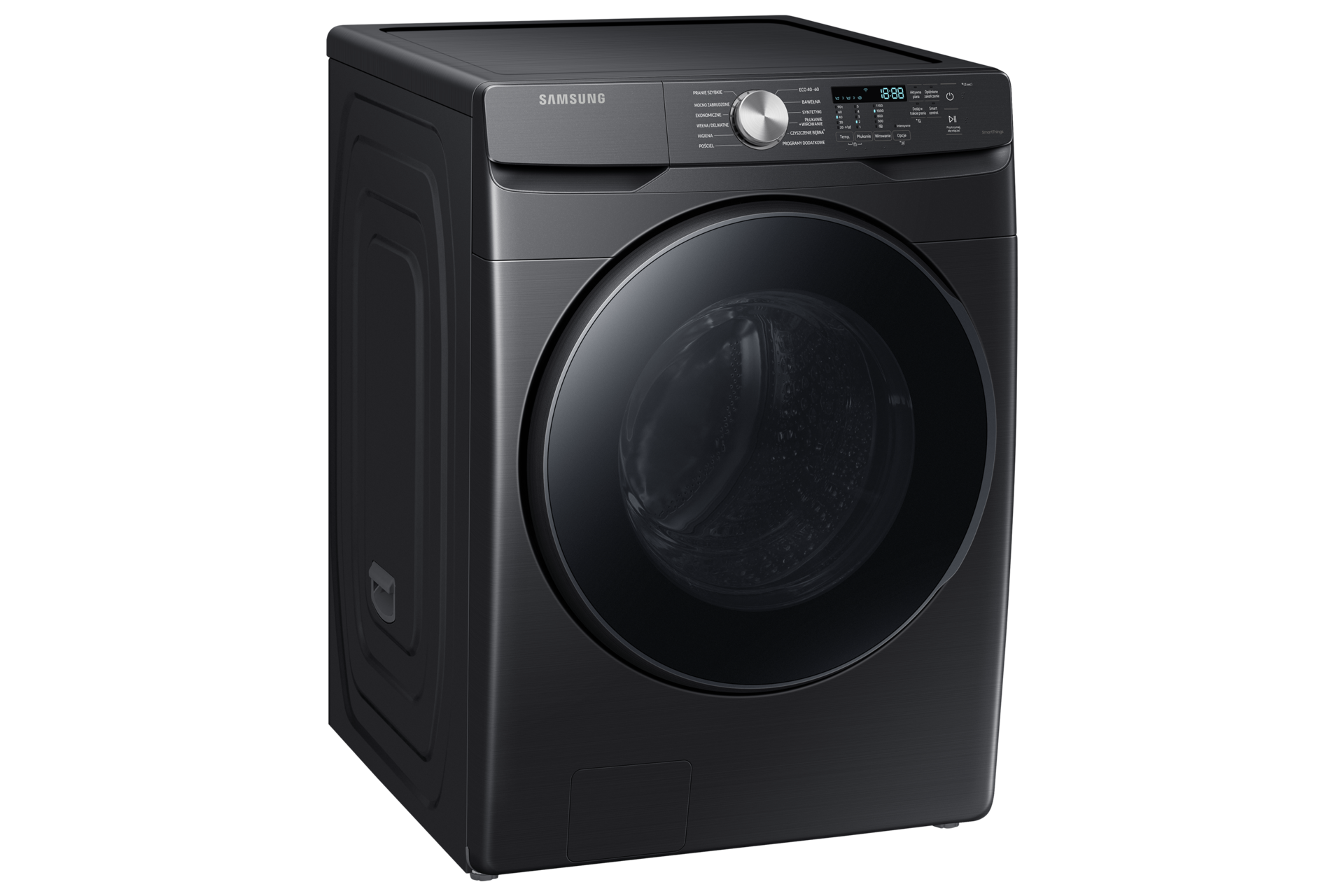 Pokazana z lewej pod kątem pojemna pralka EcoBubble™ - WF18T8000GV