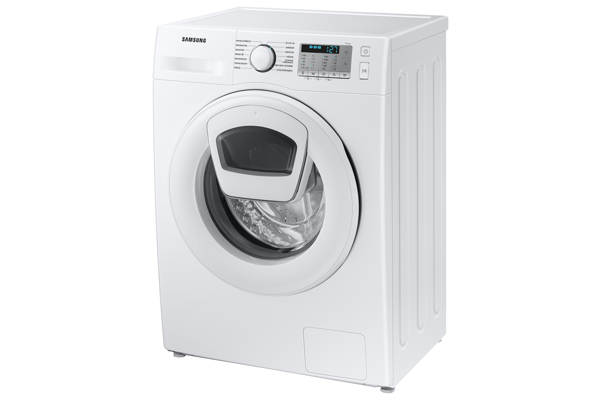 Pralka Slim z technologią EcoBubble™ 6,5 kg załadunku - prawy skos