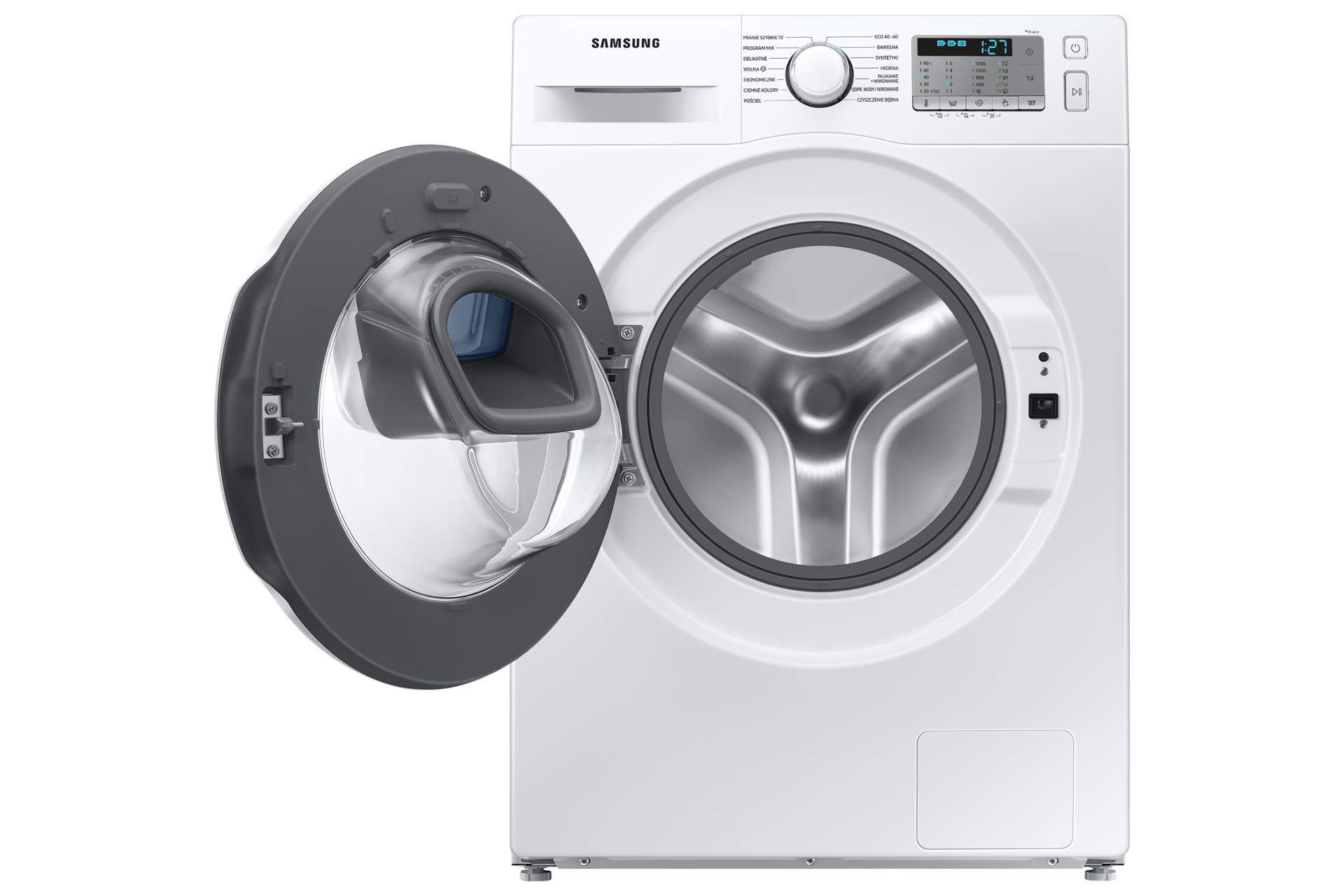 Pralka Slim z technologią EcoBubble™ - WW65AA626TH o załadunku 6,5 kg - front z otwartymi drzwiami