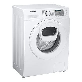 Pralka Samsung EcoBubble™ slim z silnikiem Digital Inverter i Drzwiami Addwash™ - WW65AA626TH - lewy skos