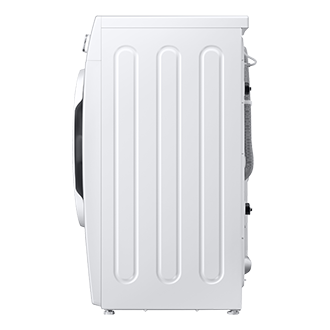 Lewy bok białej pralki slim Samsung EcoBubble™ z Drzwiami Addwash™ WW65AA626TH