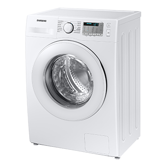 Pralka Samsung Slim z technologią EcoBubble™ 7 kg - ujęcie z prawej pod kątem - WW70AA126TH